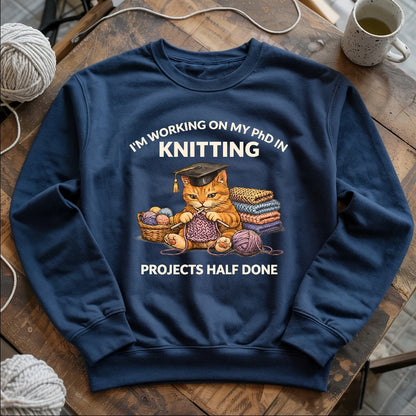 PhD In Knitting Sweatshirt