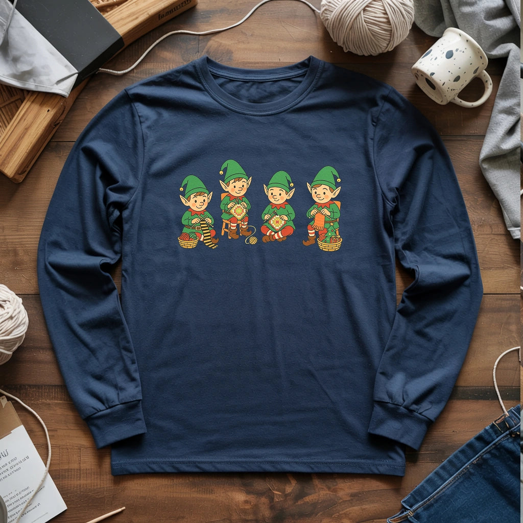 Santa’s Stitch Squad Long Sleeve T-shirt