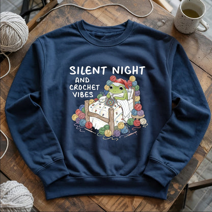 Silent Night and Crochet Vibes Sweatshirt