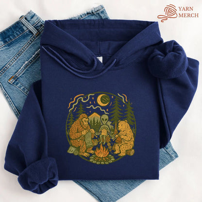 Campfire Knitting Friends Hoodie