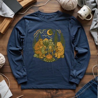 Campfire Knitting Friends Long Sleeve T-shirt