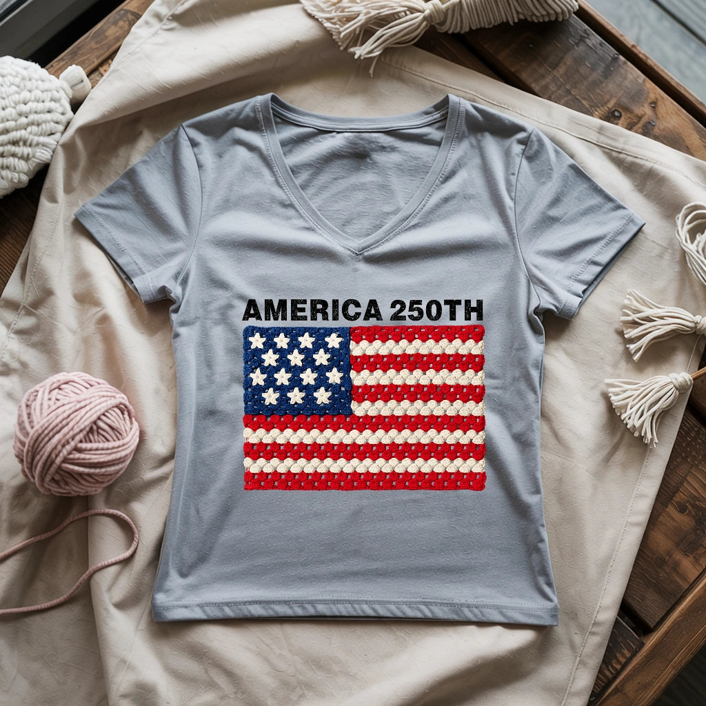 America 250th Lady V-neck