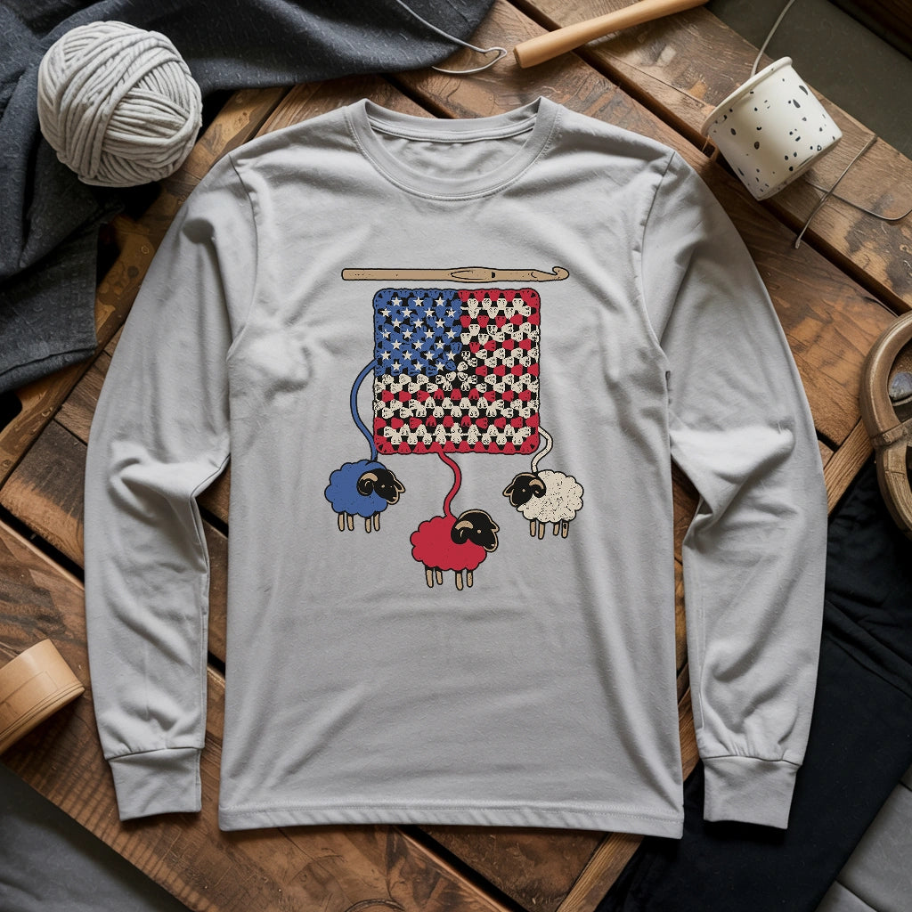 America Granny Flock Long Sleeve T-shirt