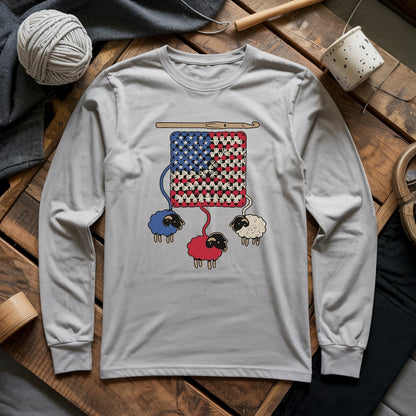 America Granny Flock Long Sleeve T-shirt