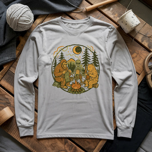 Campfire Knitting Friends Long Sleeve T-shirt