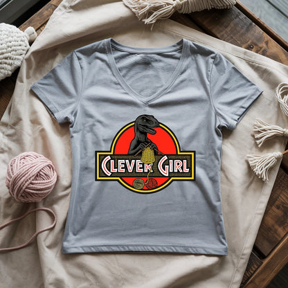 Clever Girl Lady V-neck