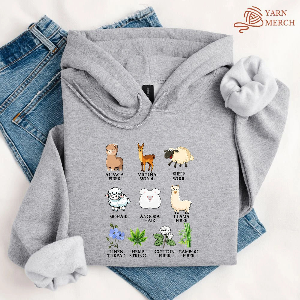 Flora Fauna Fiber Hoodie