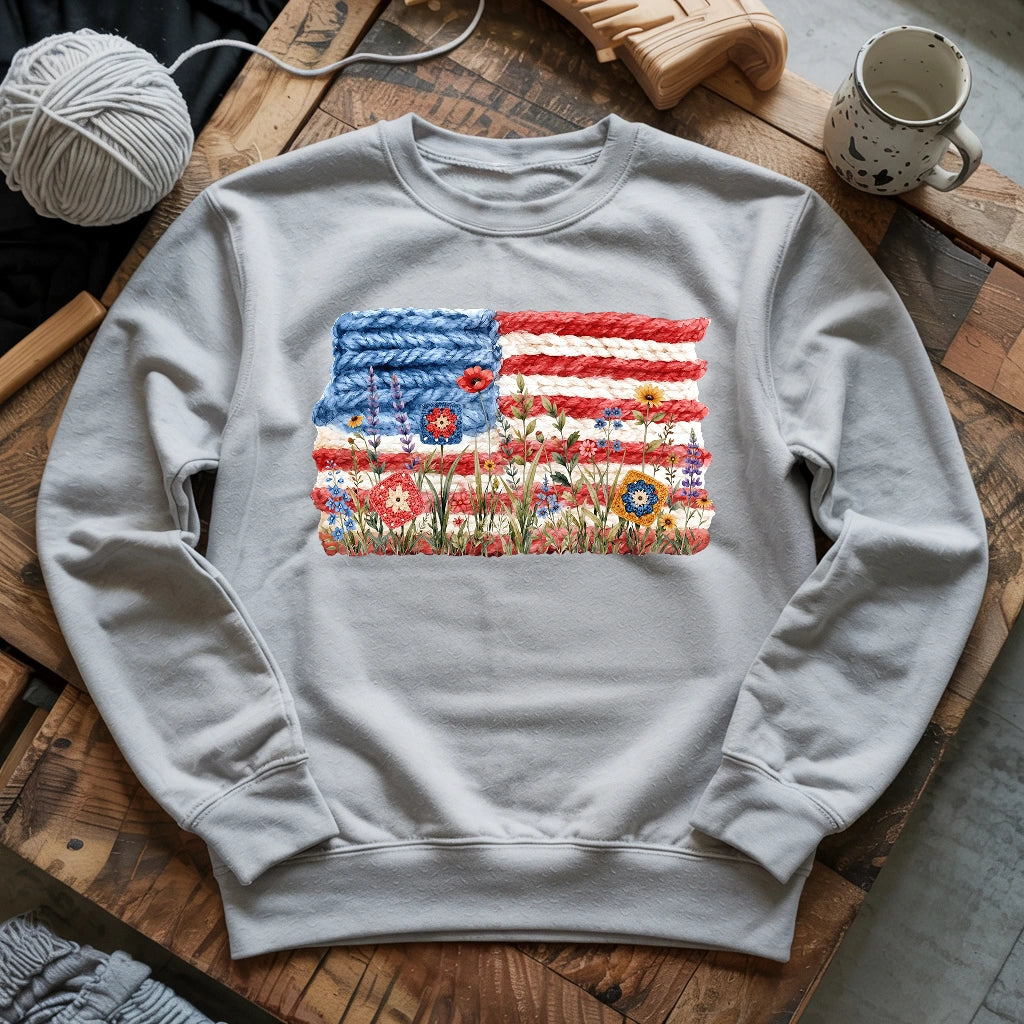 Flowers, Stripes & Skeins Sweatshirt