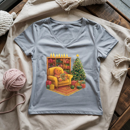 Gingerbread Hooker Lady V-neck