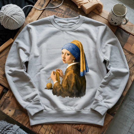 Girl Knitting Sweatshirt