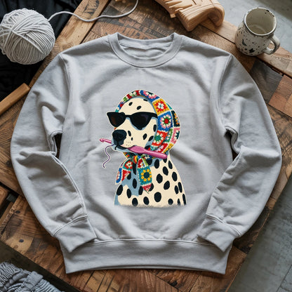 Granny Square Dalmatian Sweatshirt