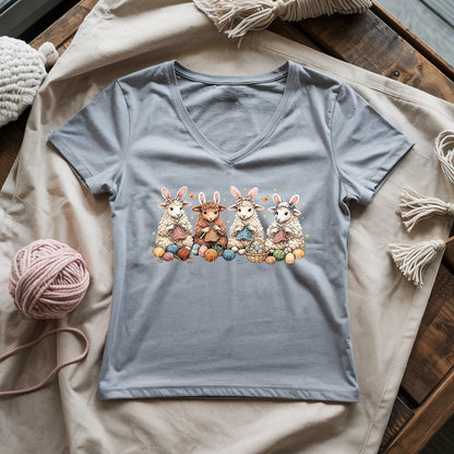 Happy Easter Lady V-neck