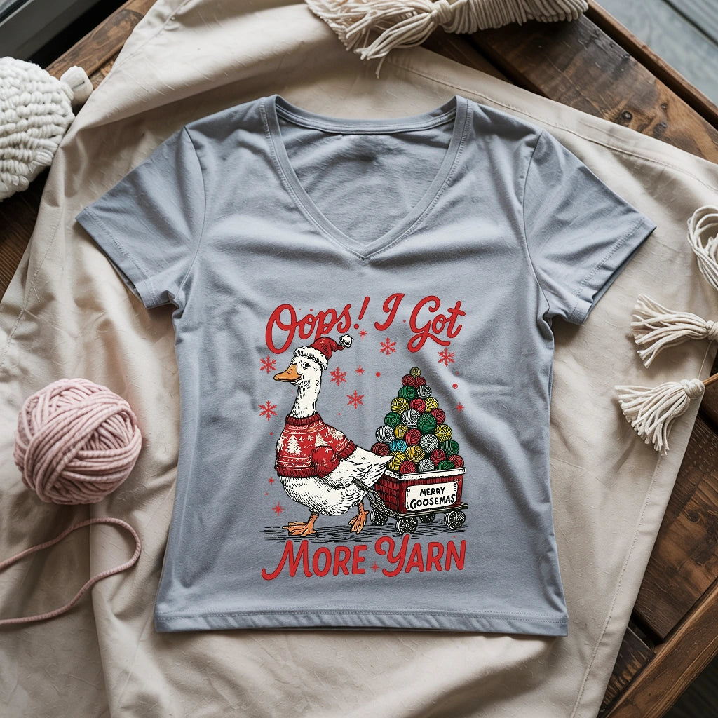 I Got More Yarn Lady V-neck