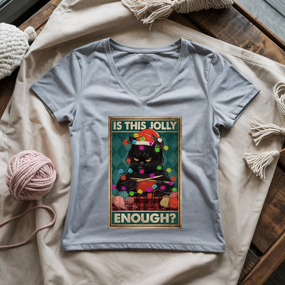 Is This Jolly Enough Lady V-neck