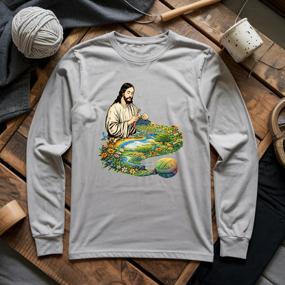 Jesus Crochet Life Long Sleeve T-shirt