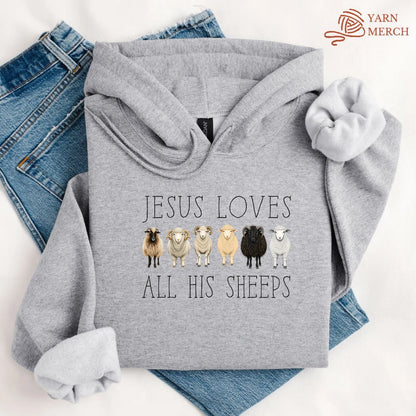 Jesus Loves All His Sheeps Hoodie