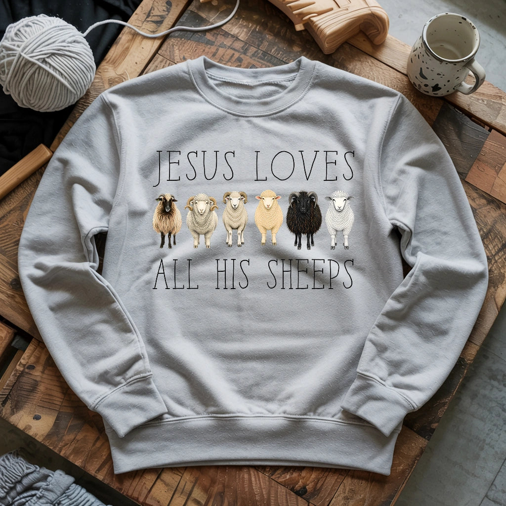 Jesus Loves All His Sheeps Sweatshirt