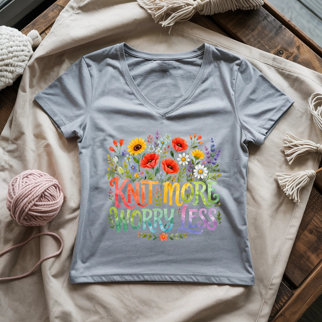 Knit More & More Lady V-neck