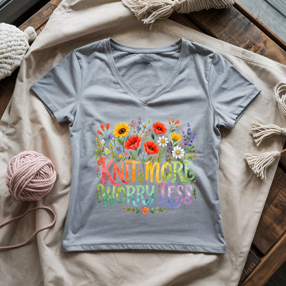 Knit More & More Lady V-neck