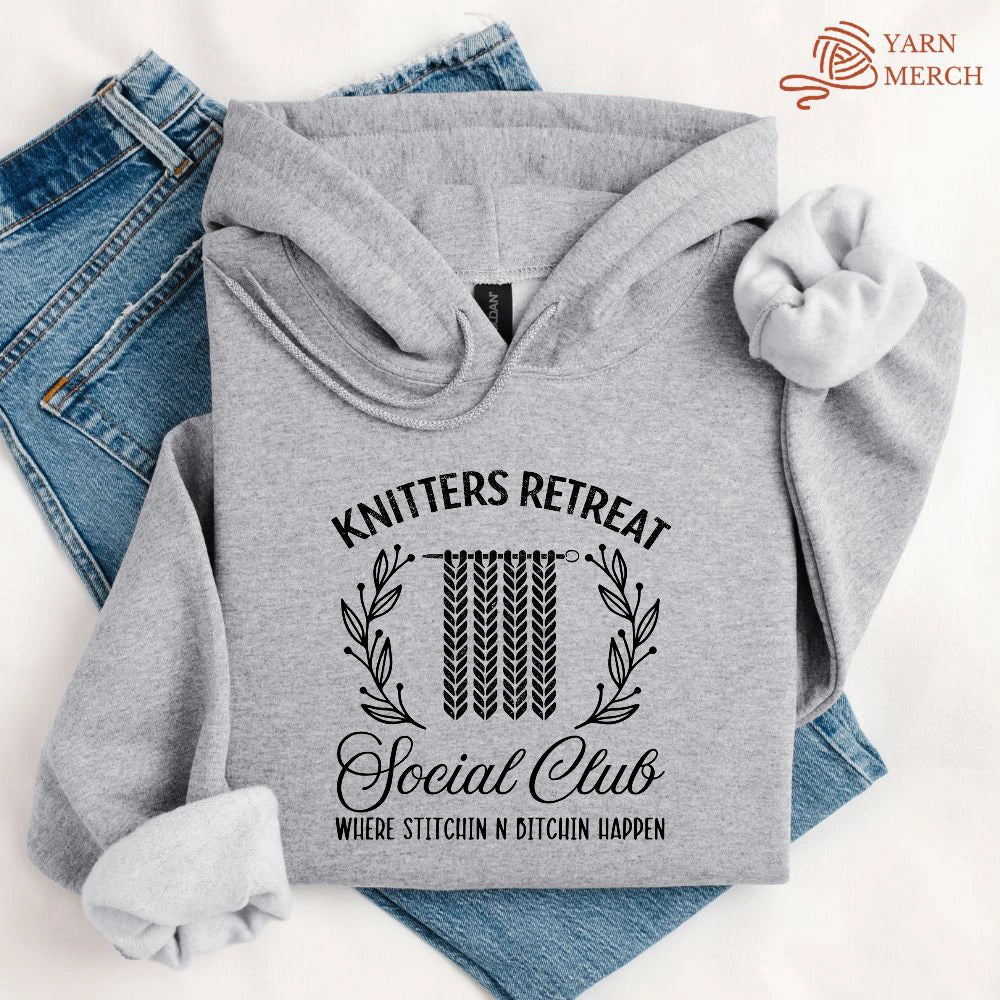 Knitters Retreat Social Club Hoodie