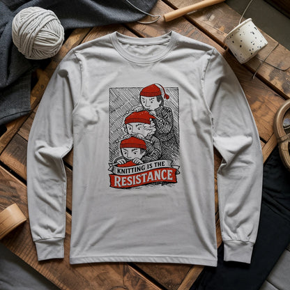 Knitting Is The Resistance Long Sleeve T-shirt