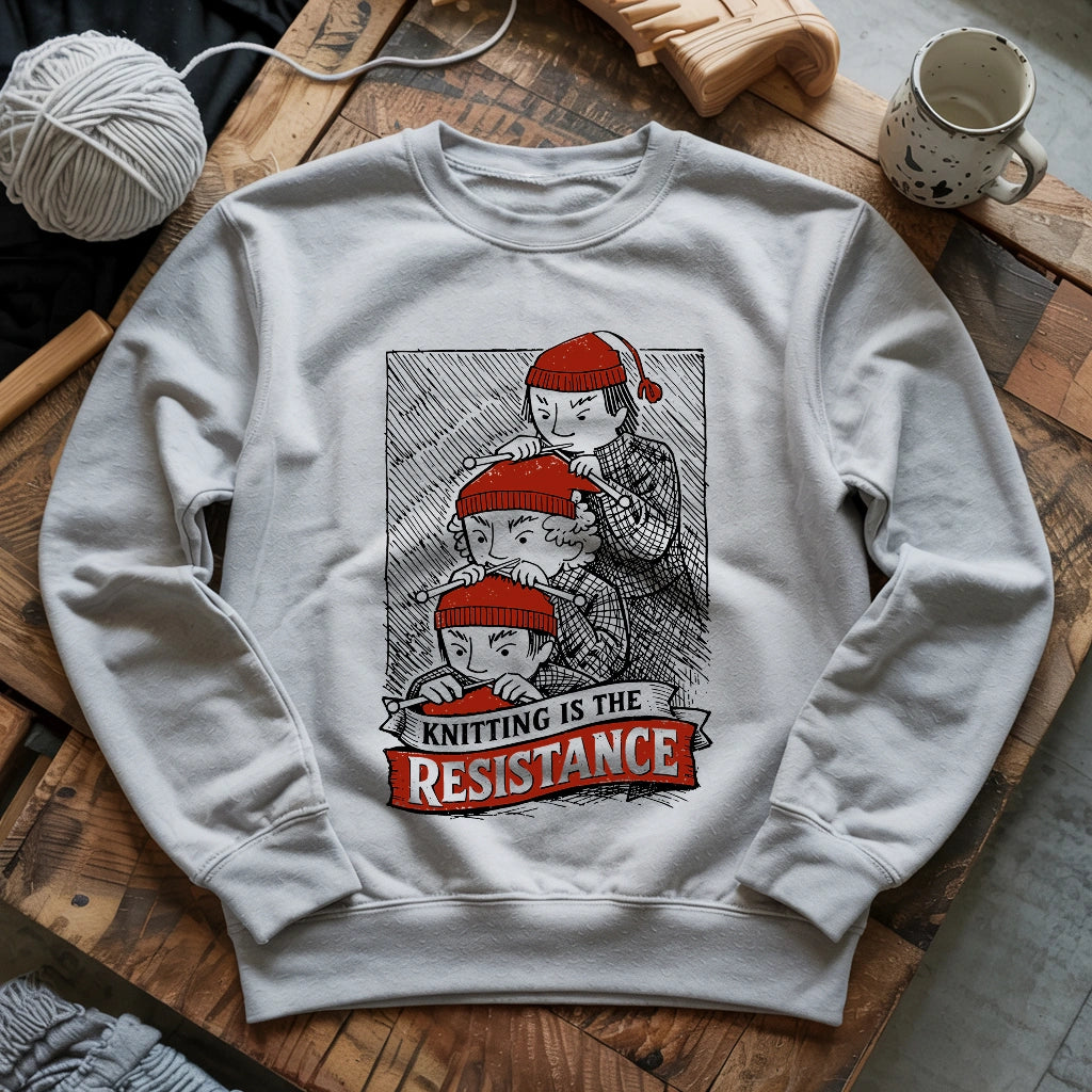 Knitting Is The Resistance Sweatshirt