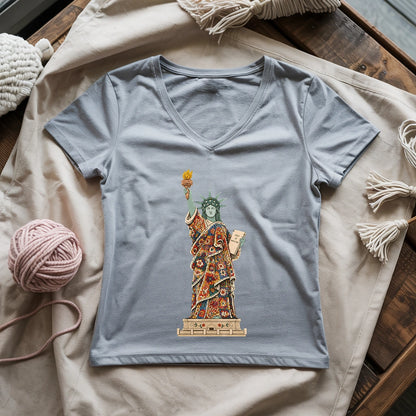 Liberty Covered In Granny Square Lady V-neck