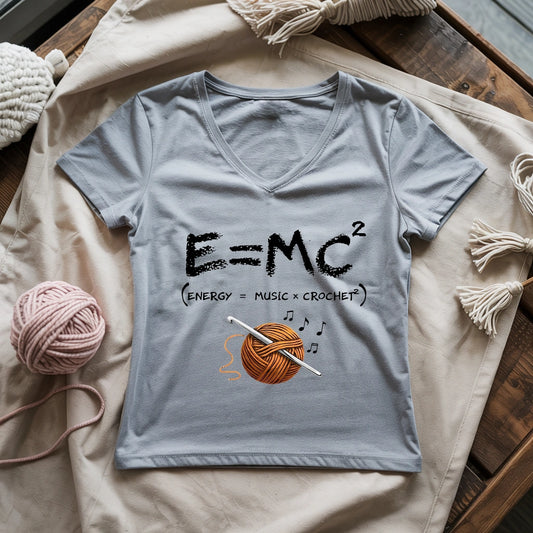 Music x Crochet Lady V-neck