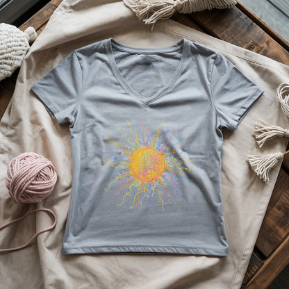 Tangled Sun Lady V-neck