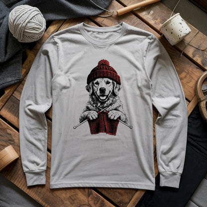 Vintage Golden Knitting Long Sleeve T-shirt