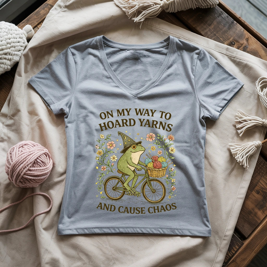 Way To Hoard Yarns Lady V-neck