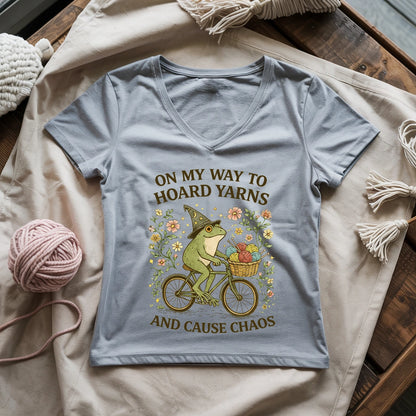 Way To Hoard Yarns Lady V-neck