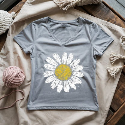 Yarn Daisy Lady V-neck