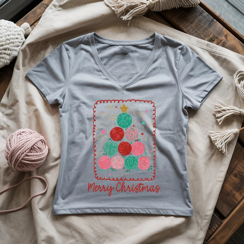 Yarn Tree Lady V-neck