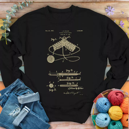 Vintage Knitting Pattern Sweatshirt