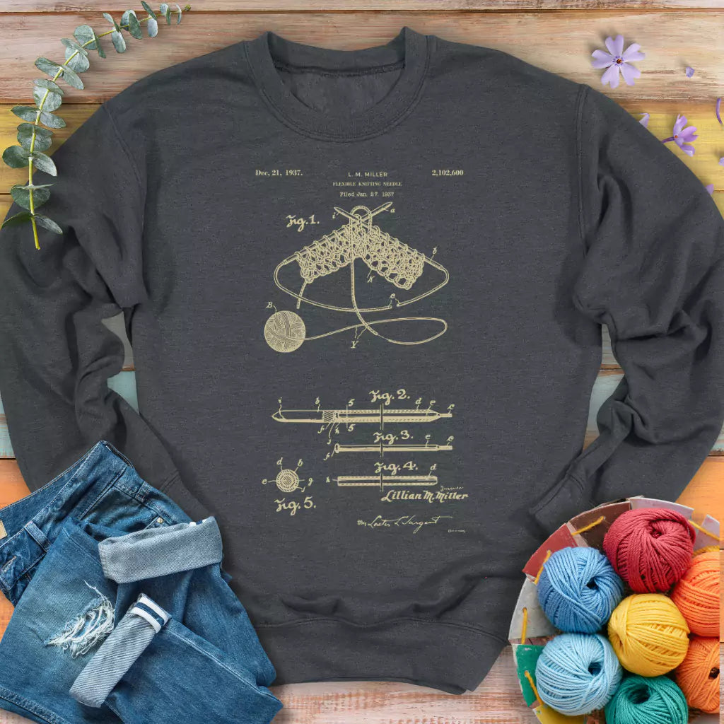 Vintage Knitting Pattern Sweatshirt