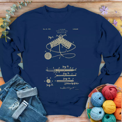 Vintage Knitting Pattern Sweatshirt