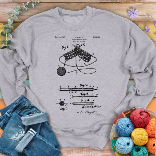Vintage Knitting Pattern Sweatshirt