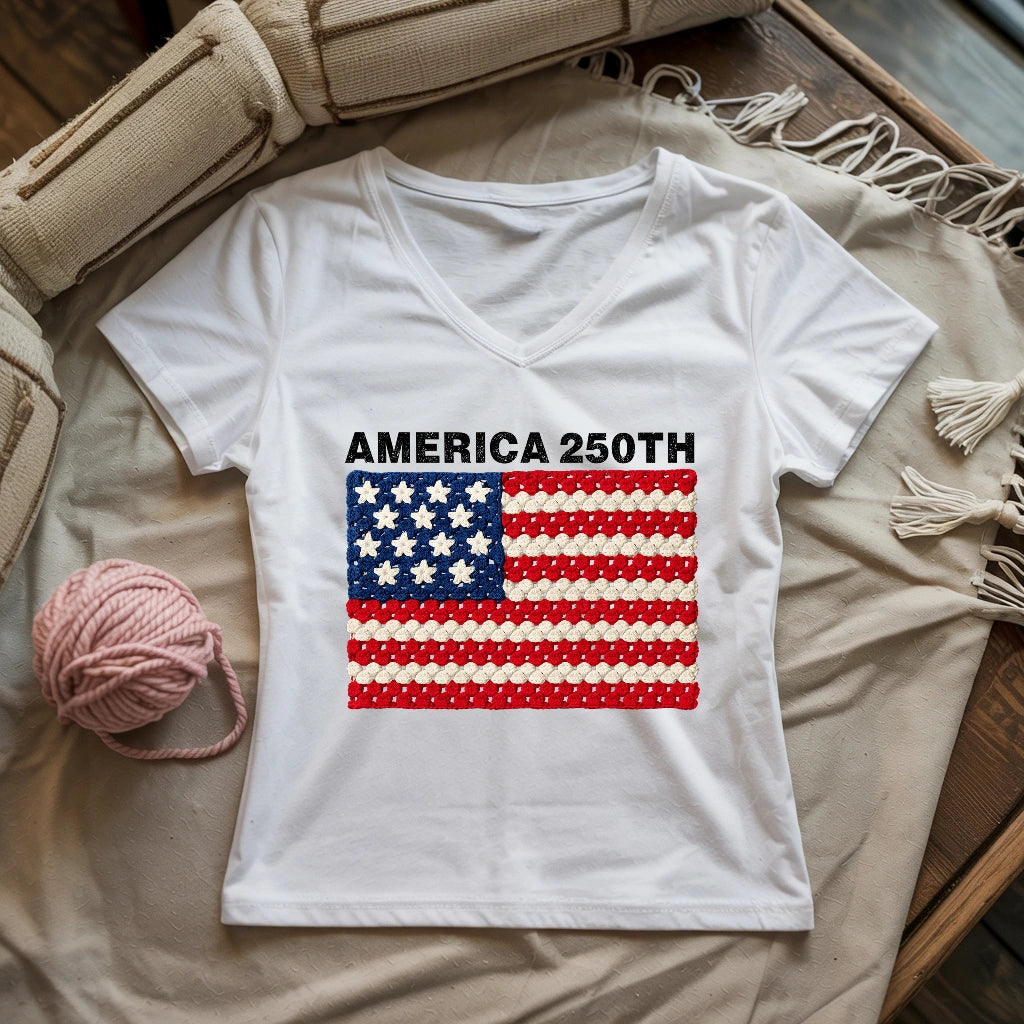 America 250th Lady V-neck