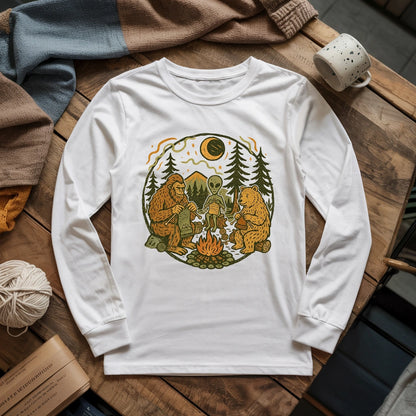 Campfire Knitting Friends Long Sleeve T-shirt