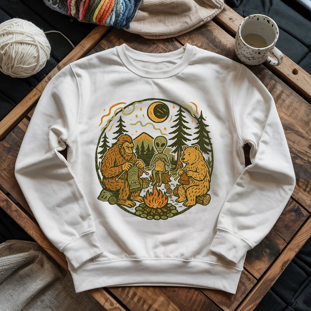 Campfire Knitting Friends Sweatshirt