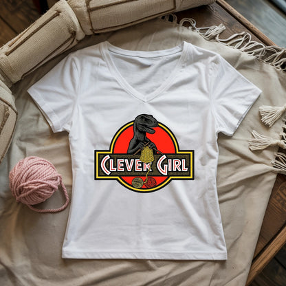 Clever Girl Lady V-neck