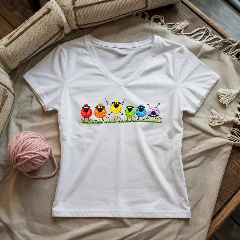 Color Wools Lady V-neck