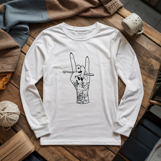 Crocheting Rock Long Sleeve T-shirt