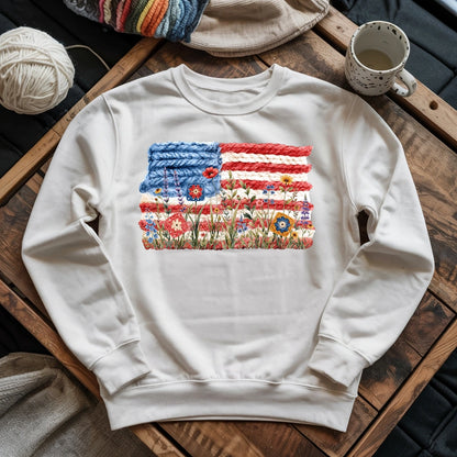 Flowers, Stripes & Skeins Sweatshirt