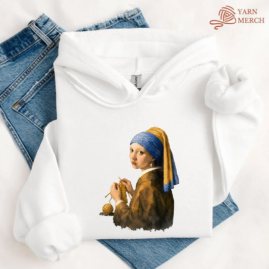 Girl Knitting Hoodie