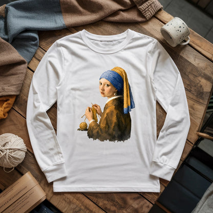 Girl Knitting Long Sleeve T-shirt