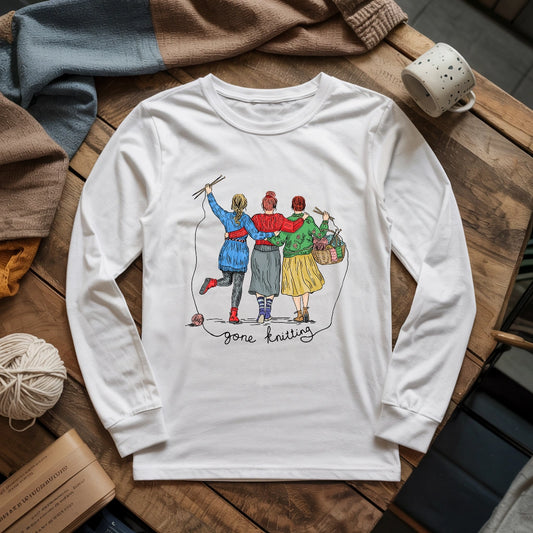 Girls Gone Knitting Long Sleeve T-shirt