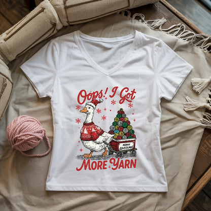 I Got More Yarn Lady V-neck