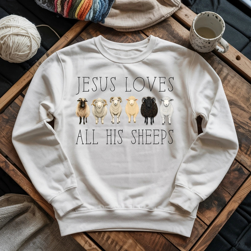 Jesus Loves All His Sheeps Sweatshirt